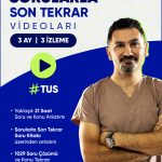 TUS | Patoloji Sorularla Son Tekrar Soru – Vaka Kampı (3 Ay / 3 İzleme)
